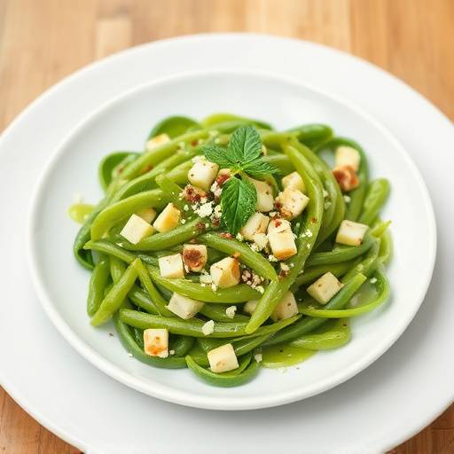 Insalata di fave fresche con pecorino e menta